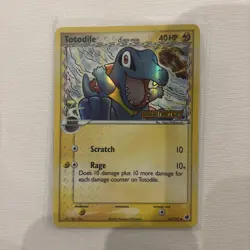 Totodile Pokemon Delta Species Ex Dragon Frontiers Stamped 67/101 *Rare Holo* - Image 1