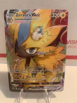 Pokemon Zeraora VMAX Galarian Gallery Ultra Rare Crown Zenith GG42/GG70 - NM - Image 1