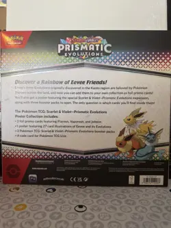 Pokemon TCG SV8.5 Prismatic Evolutions Poster Collection Box Factory Sealed - Image 2