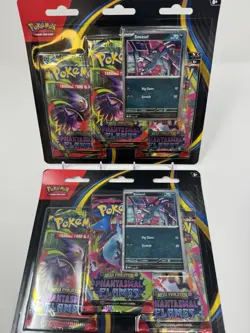 Pokemon TCG Sneasel Triple Blister Pack – Phantasmal Flames – Sealed - Image 1