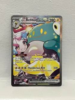 Pokemon TCG Iono's Bellibolt EX Full Art Journey Together 183/159 - Image 1