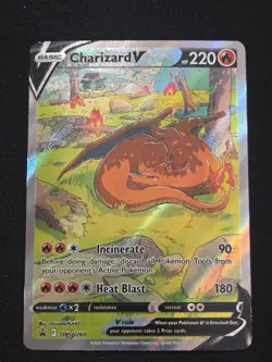 Pokemon TCG: NM Sword & Shield Promo Charizard V SWSH260 - Image 1