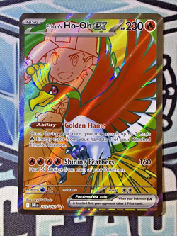 Ethan's Ho-Oh ex Full Art 209/182 Pokemon TCG Destined Rivals NM Pack Fresh - Image 1