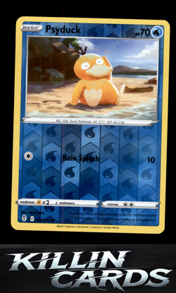 Reverse Holofoil Psyduck 024/203 Pokemon Common SWSH07: Evolving Skies Card NM - Image 1