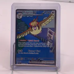 Pokemon TCG Pidgeot EX 225/197 Obsidian Flames Special Illustration Rare Card NM - Image 1