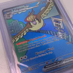 Pokemon TCG Pidgeot EX 225/197 Obsidian Flames Special Illustration Rare Card NM - Image 3
