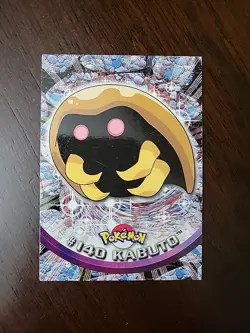 MP! Kabuto #140 Topps TV Animation Edition Blue Logo Pokemon Card Series 3 - Image 1