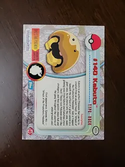 MP! Kabuto #140 Topps TV Animation Edition Blue Logo Pokemon Card Series 3 - Image 2