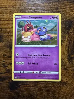 Pokemon Galarian Slowpoke SWSH126 Promo Holo Basic SWSH Card 70 HP - Image 1