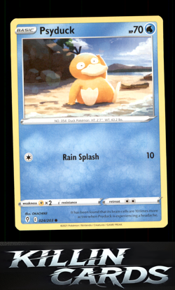 Psyduck 024/203 Pokemon Common SWSH07: Evolving Skies Card NM - Image 1
