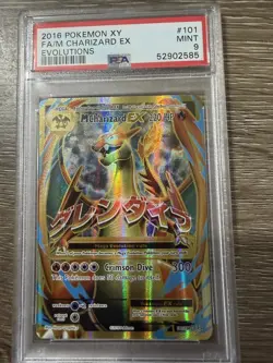 PSA 9 MINT M Charizard EX 101/108 Full Art Holo XY Evolutions Pokemon TCG 2016 - Image 1
