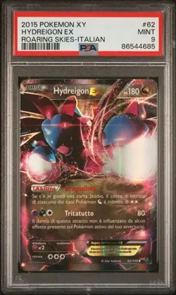 Pokemon PSA 9 Hydreigon Ex #62 XY Furie Volanti 2015 Italiano - Image 2