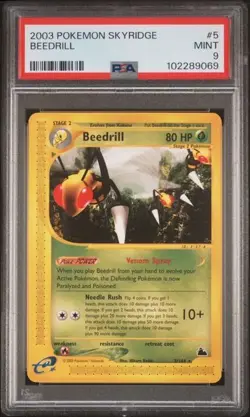 Pokemon PSA 9 Beedrill #5 Skyridge 2003 English - Image 2