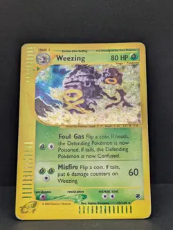 Weezing 032/165 Expedition Base Set Holo Ultra Rare Pokemon TCG Nintendo HP - Image 3