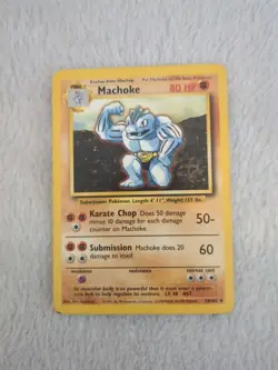 Pokemon TCG Machoke Base Set 34/102 Regular LP. - Image 1