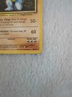 Pokemon TCG Machoke Base Set 34/102 Regular LP. - Image 5