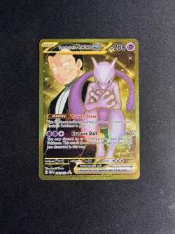 Pokemon TCG Team Rockets Mewtwo EX Special Illustration Destined Rivals NM - Image 1