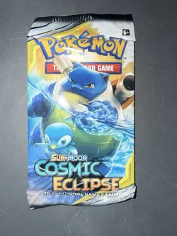 Pokemon SM Cosmic Eclipse Booster Pack Art Set New Sealed Pack - Image 1