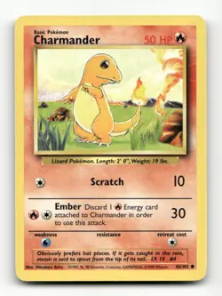 Charmander Base Set #046/102 Pokemon TCG - Image 1