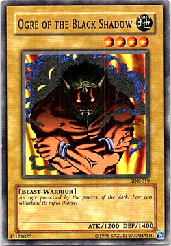 Ogre Of The Black Shadow SDK-019 Yu-Gi-Oh! Card Heavy Play Unlimited - Image 1