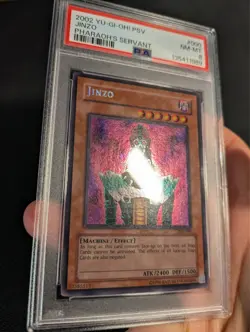 Yugioh Jinzo PSV-000 Secret Rare PSA 8 NM-MT OG 2002 USA! - Image 3