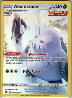 Abomasnow TG01/TG30 SWSH10: Astral Radiance Trainer Gallery - Pokemon Card - NM - Image 1