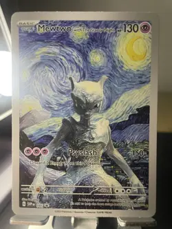 Mewtwo Pokemon x Van Gogh Black Star Promo ACG Art Card - NM The starry night - Image 1