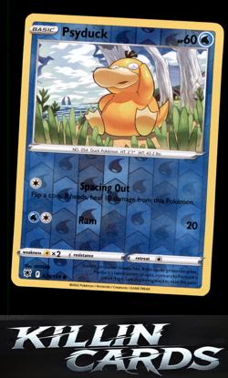 Reverse Holofoil Psyduck 028/189 Pokemon Common SWSH10: Astral Radiance Card NM - Image 1