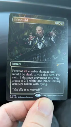 1x Inkshield Borderless Rainbow 🌈 FOIL ✨ Secret Lair MTG NM x1 - Image 1