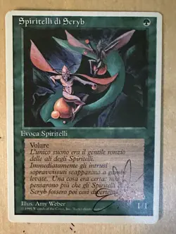 MTG ARTIST PROOF WB Italian Scryb Sprites AP Time Walk Sketch Art Amy WEBER - Image 2