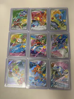 Pokemon 2026 First Partner Illustration Collection Series 1 Promos Set 9 Cards - Image 1