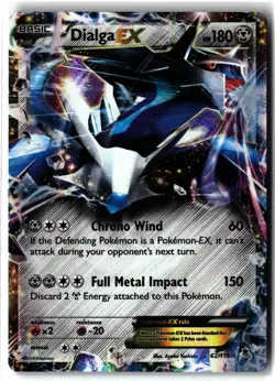 Dialga EX ⭐ 62/119 Holo Rare EX Phantom Forces 2014 Pokemon NM/LP - Image 1