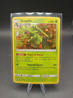 Pokemon Sceptile 10a/168 Rare Cosmos Holo Sun & Moon Celestial Storm TCG NM - Image 1