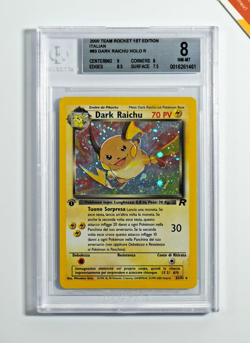 Pokemon BGS 8 Dark Raichu Italiano Team Rocket 1st edition #83 - Image 1
