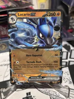 Pokemon Lucario EX 051/131 Prismatic Evolutions Double Rare Holo NM - Image 2