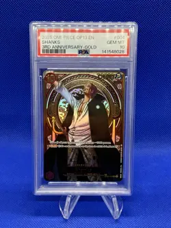 One Piece Carrying On His Will 3rd Anniversary Gold Shanks OP09-004 PSA 10 - Image 2