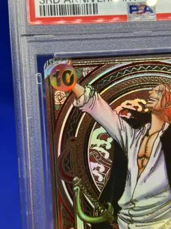 One Piece Carrying On His Will 3rd Anniversary Gold Shanks OP09-004 PSA 10 - Image 3