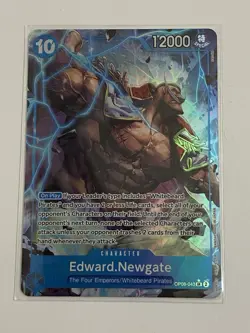 Edward Newgate OP08-043 Alt Art Two Legends One Piece English NM - Image 1