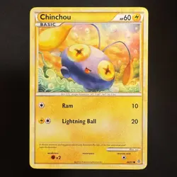 Chinchou - 48/95 - HS—Unleashed - Pokemon - Common - Damaged - Image 1