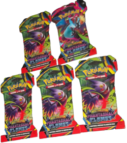 POKEMON TCG: (5) MEGA EVOLUTION PHANTASMAL FLAMES BLISTER SLEEVE BOOSTER PACKS - Image 2