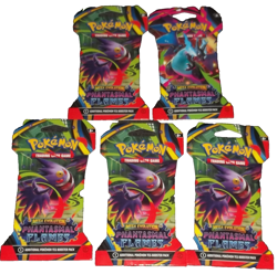 POKEMON TCG: (5) MEGA EVOLUTION PHANTASMAL FLAMES BLISTER SLEEVE BOOSTER PACKS - Image 3