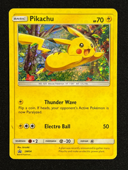 Pikachu Pokemon SM04 Cosmos Holo Pokemon TCG General Mills Cereal Promo - Image 1