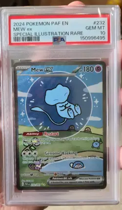 Pokemon 2024 Mew ex 232/091 SIR Paldean Fates GEM MINT PSA 10 - Image 1