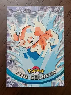 HP! Goldeen #118 - Pokemon Topps Series 3 - Blue Logo Tv Animation Edition - Image 1