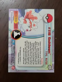 HP! Goldeen #118 - Pokemon Topps Series 3 - Blue Logo Tv Animation Edition - Image 4