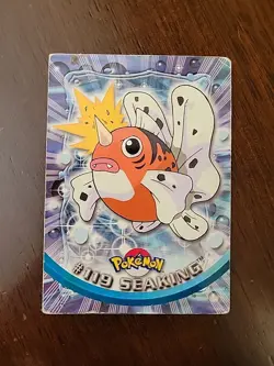 DMG! 2000 Pokemon TV Animation Edition Topps Blue Logo Seaking #119 SERIES 3 - Image 1