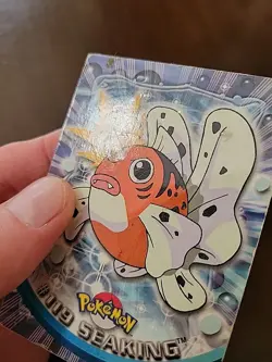 DMG! 2000 Pokemon TV Animation Edition Topps Blue Logo Seaking #119 SERIES 3 - Image 3