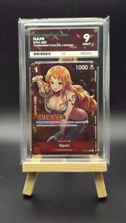 One Piece CCG - Nami - ST01-007 Winner Tournament Vol 3 Promo - ACE 9 - Image 1