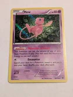 Mew - 29/124 - Pokemon Fates Collide XY Holo Rare Card VLP - Image 1