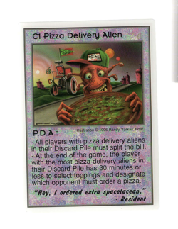 Galactic Empires CCG Crew Very Rare card C1 Pizza Delivery Alien - Image 1